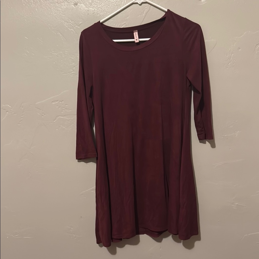 Tyche Wine Dress Small Final Price